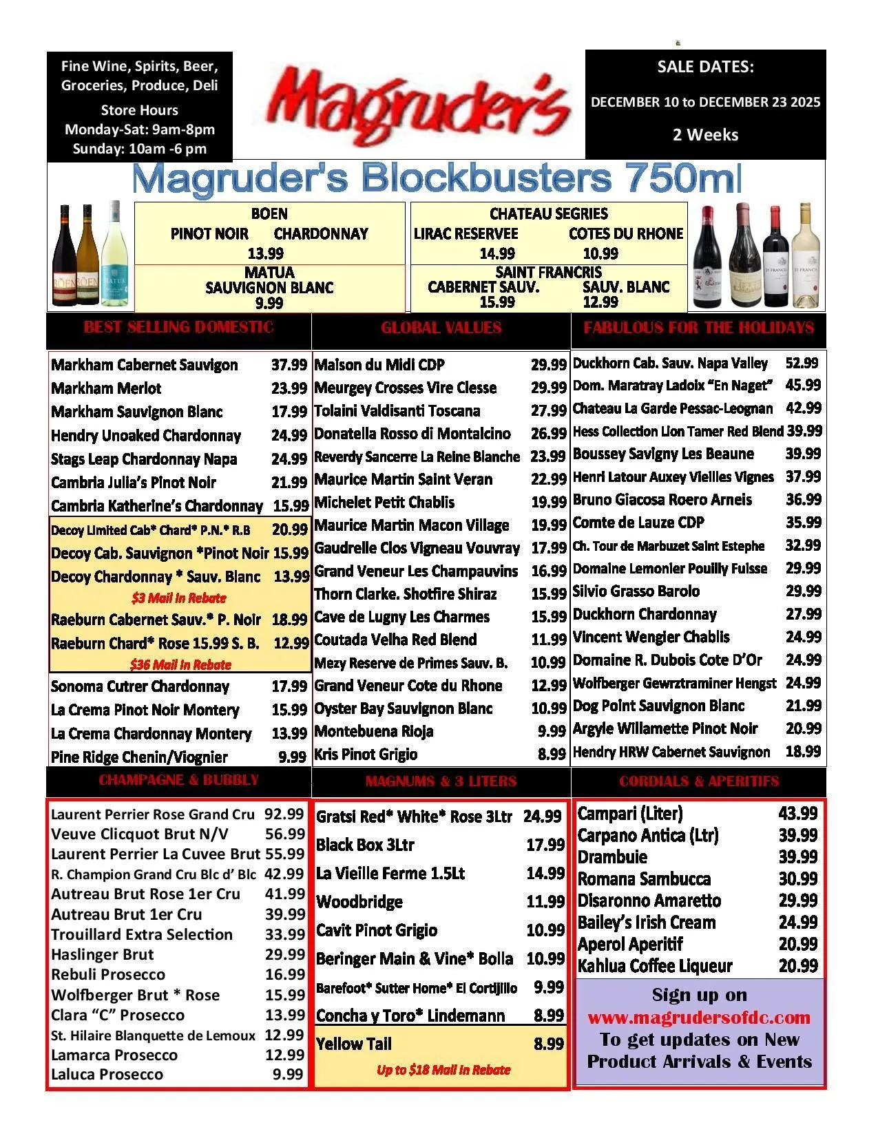 Weekly ad Magruder's Sales from December 10 to December 16 2025 - Page 1