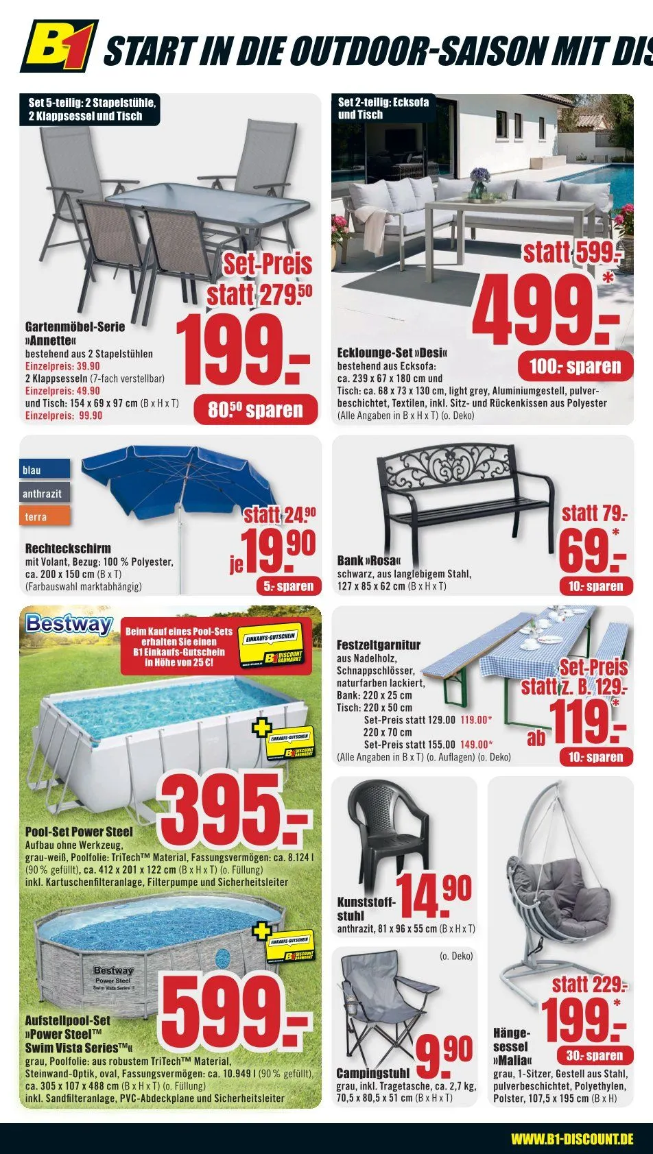 B1 Discount Baumarkt Prospekte von 10. Mai bis 16. Mai 2025 - Prospekt seite 2