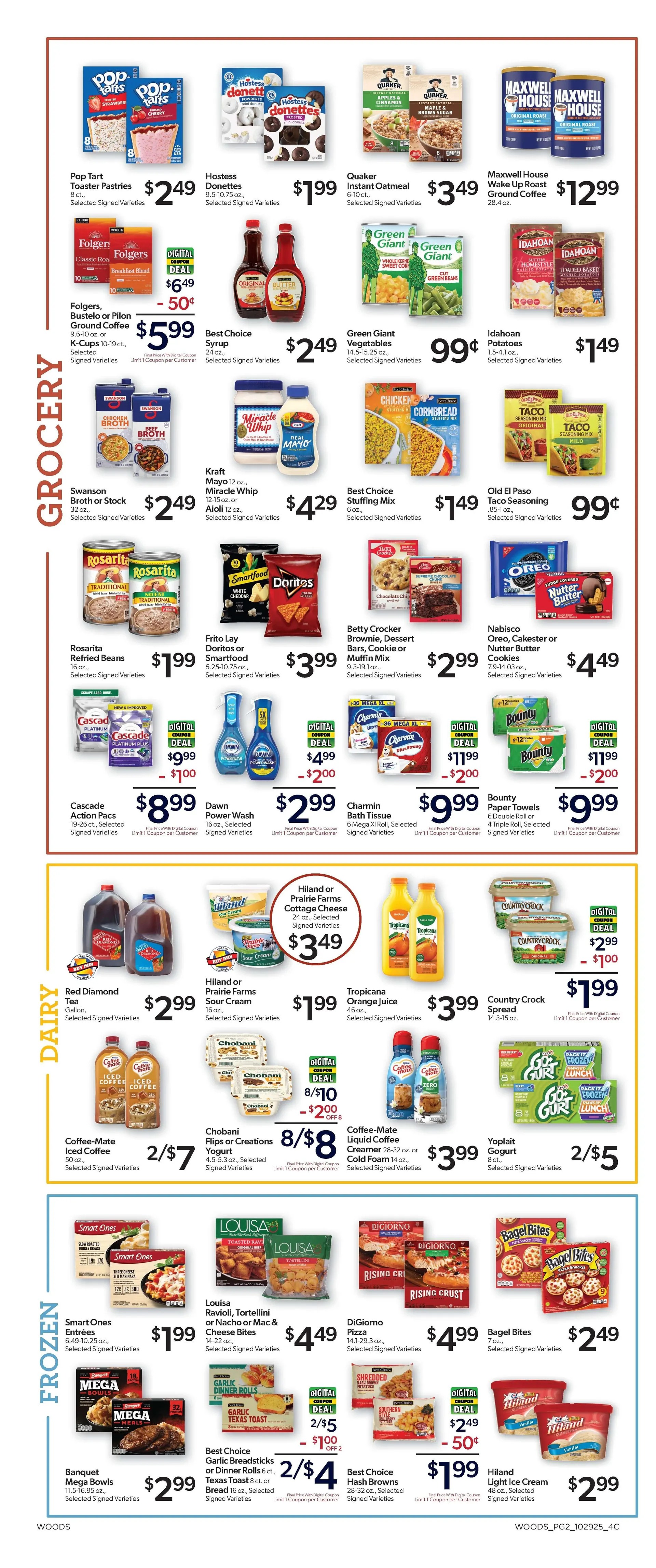 Weekly ad Woods Supermarket Sales from October 29 to November 4 2025 - Page 2
