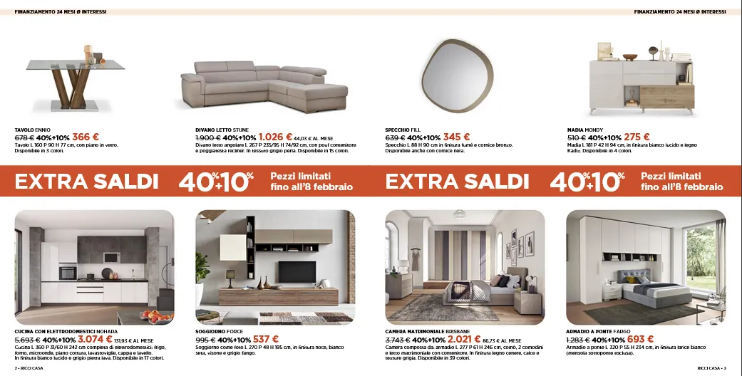  Volantini Ricci Casa da 13 febbraio a 25 febbraio di 2026 - Pagina del volantino 2