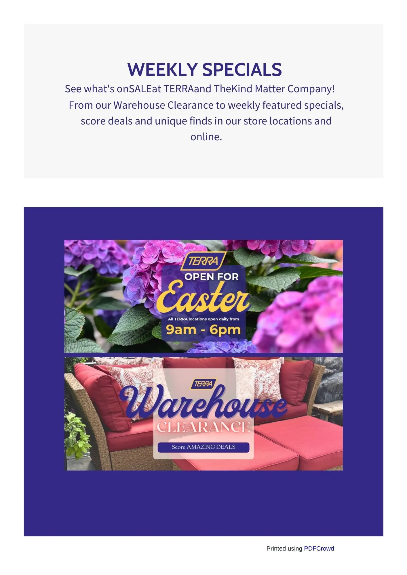 Flyer from April 7 to April 30 2026 - flyer page