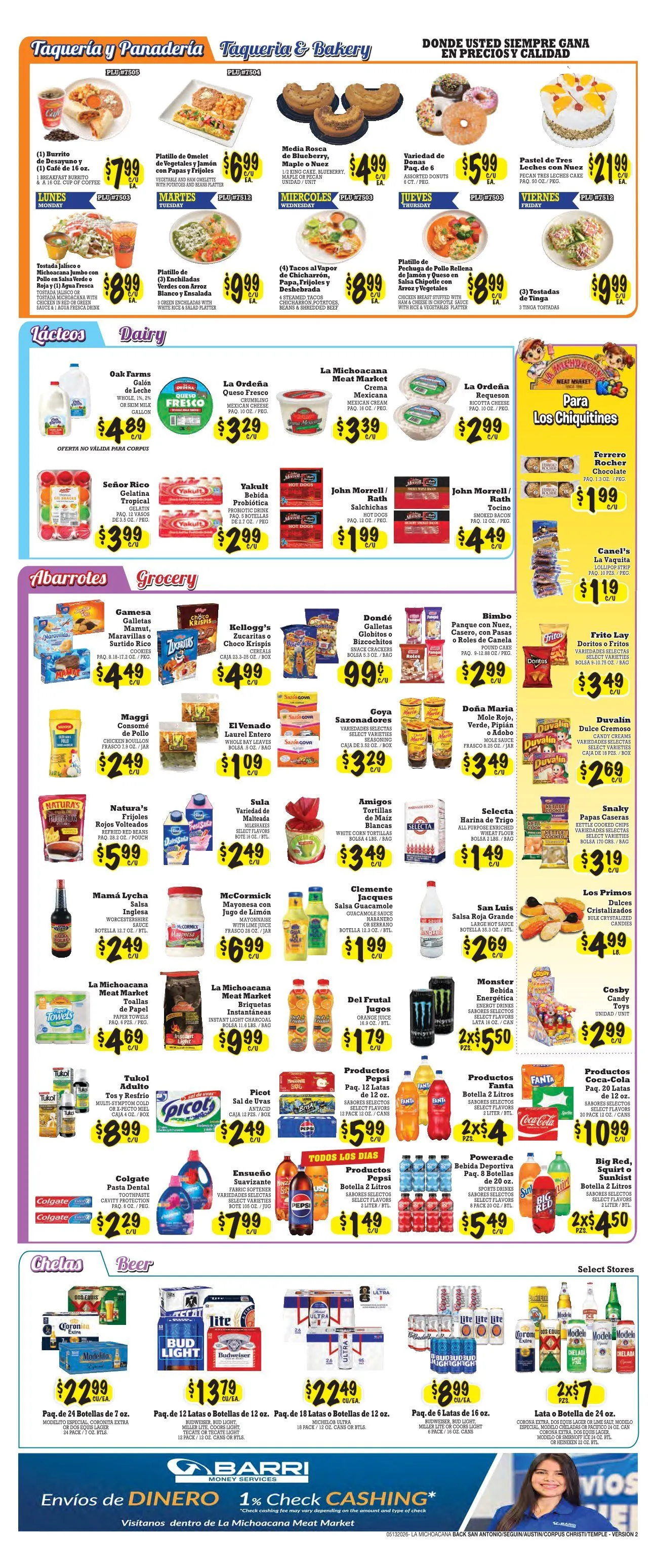 Weekly ad La Michoacana Meat Market weekly ads from May 13 to May 26 2026 - Page 2