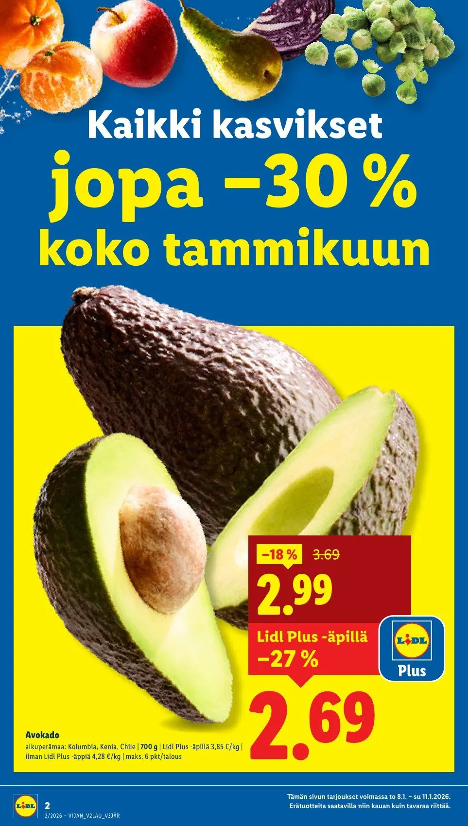 Kaupan Lidl tarjoukset voimassa alkaen 8. tammikuuta - 11. tammikuuta 2026 - Tarjouslehti sivu 2