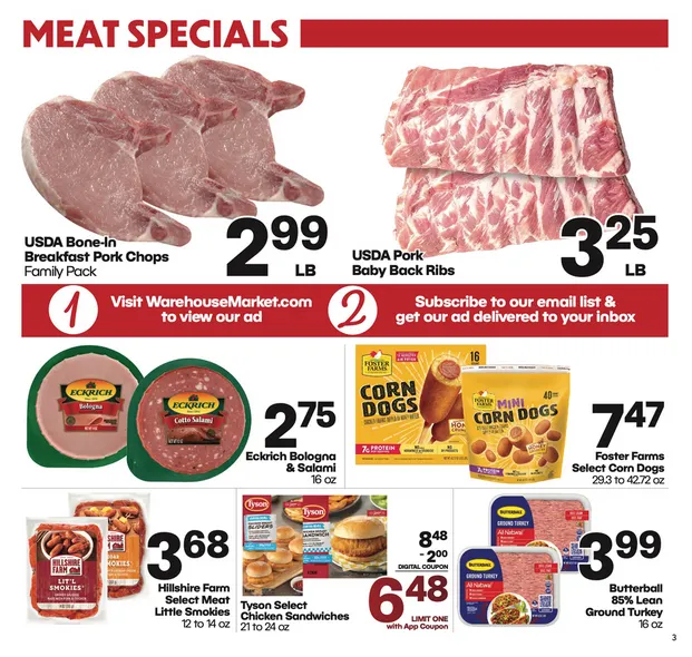 Weekly promotion Warehouse Market Sales spanning from October 8 to October 14 2025 - Page 2 for Catalogue 365