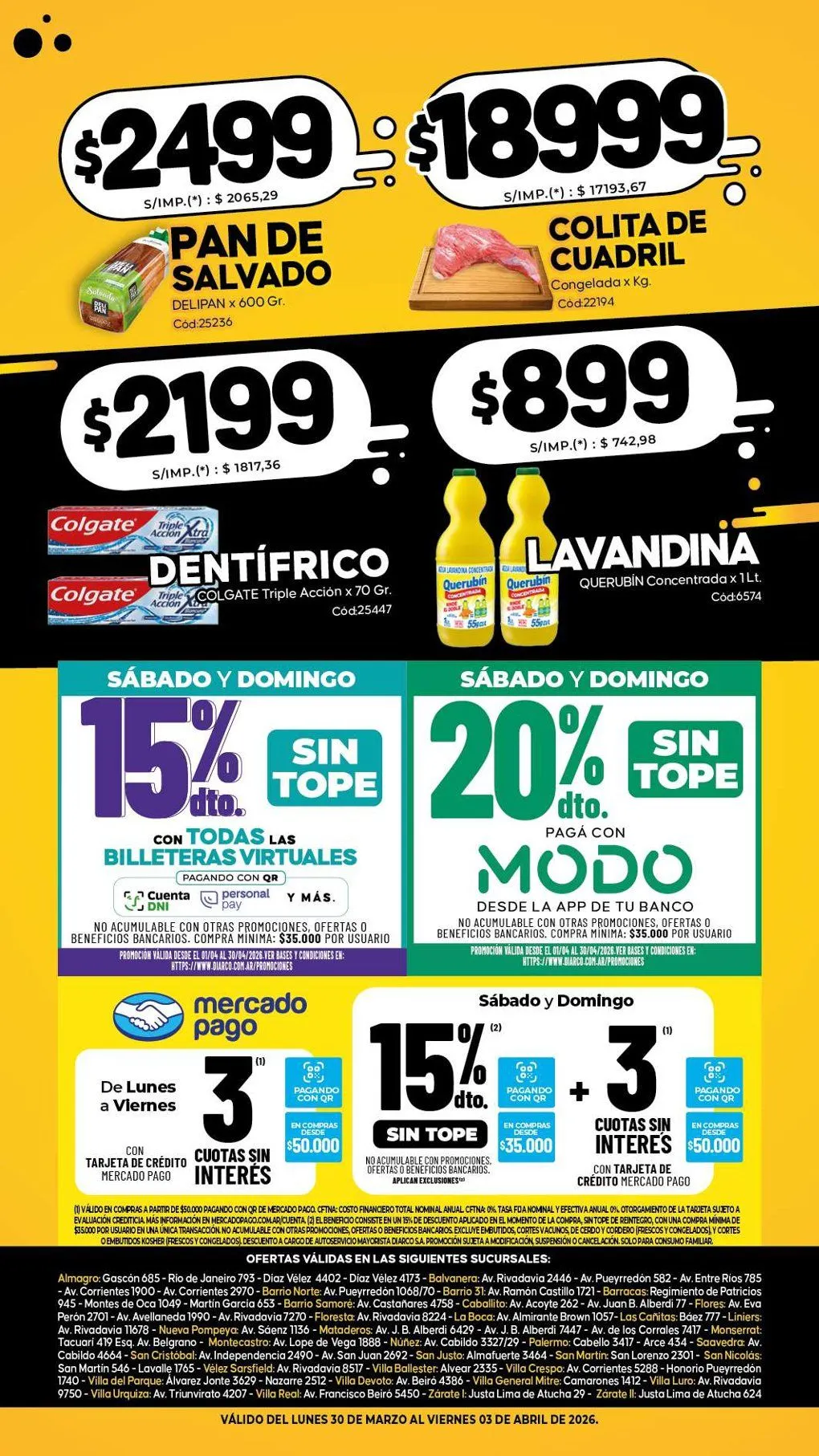 Ofertas de Diarco Ofertas 30 de marzo al 3 de abril 2026 - Página 2 del catálogo