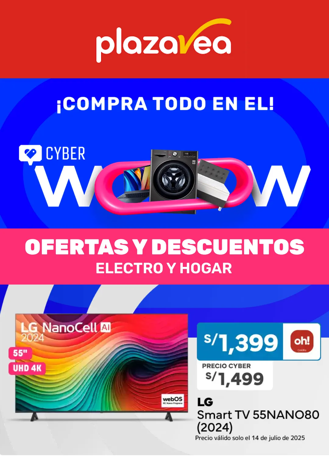 Catalogo de Cyber Wow 14 de julio al 21 de julio 2025 - Pag 1
