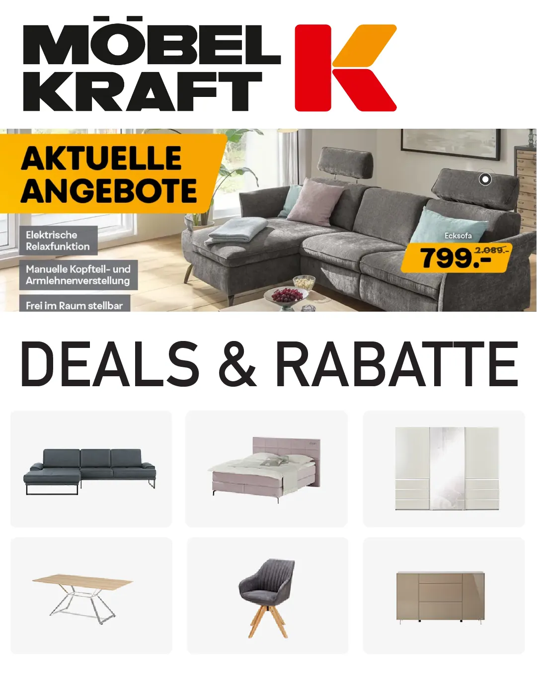 Möbel Kraft Angebote von 25. Juni bis 9. Juli 2026 - Prospekt seite 