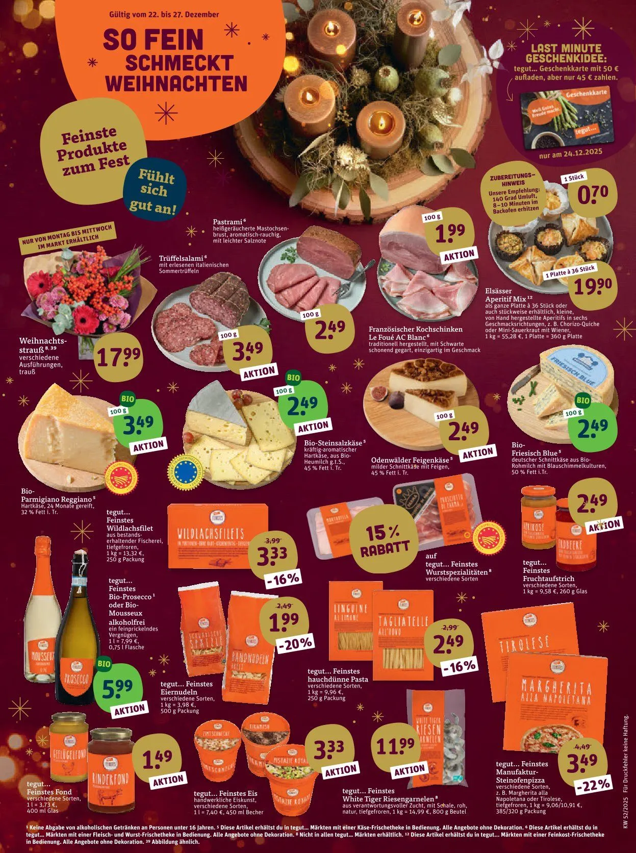 tegut... Angebote von 22. Dezember bis 27. Dezember 2025 - Prospekt seite 2
