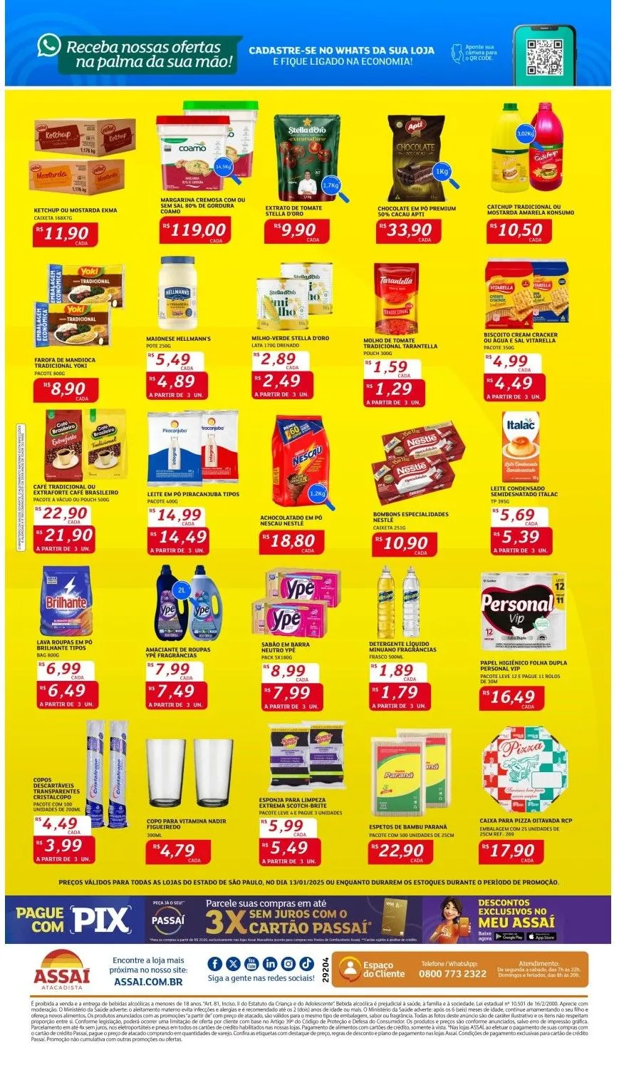 Encarte de Folheto Assaí Atacadista Fole 13 de janeiro até 25 de janeiro 2025 - Pagina 2