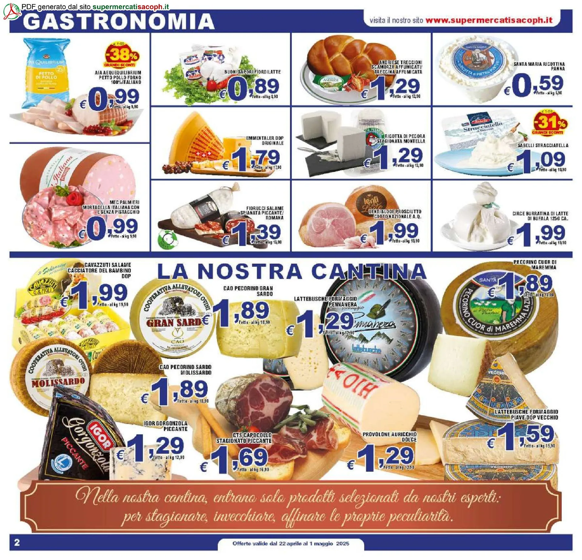 Volantini Sacoph da 22 aprile a 3 maggio di 2025 - Pagina del volantino 2