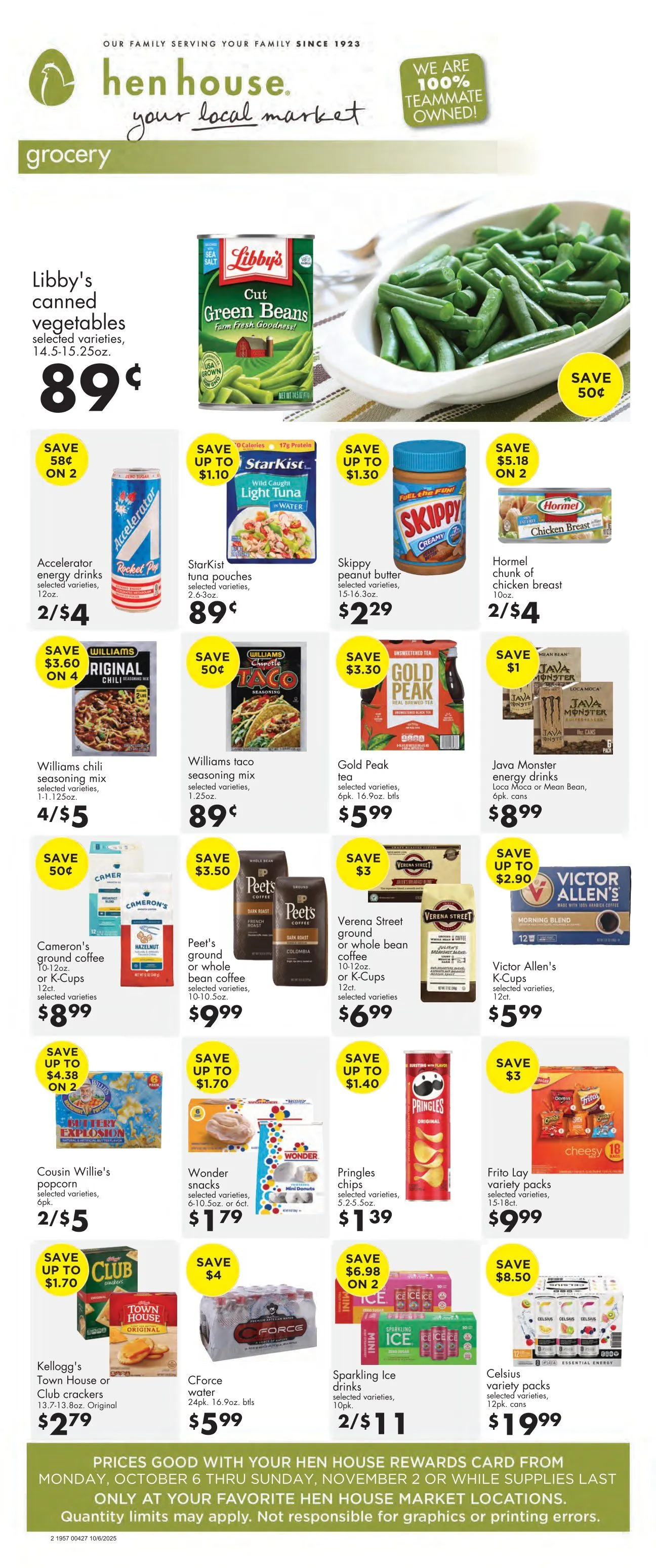 Weekly ad Hen House Sales from October 6 to November 2 2025 - Page 2