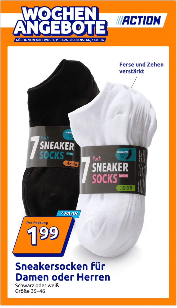 Prospekt Action von 11. März bis 17. März 2026 - Prospekt seite 