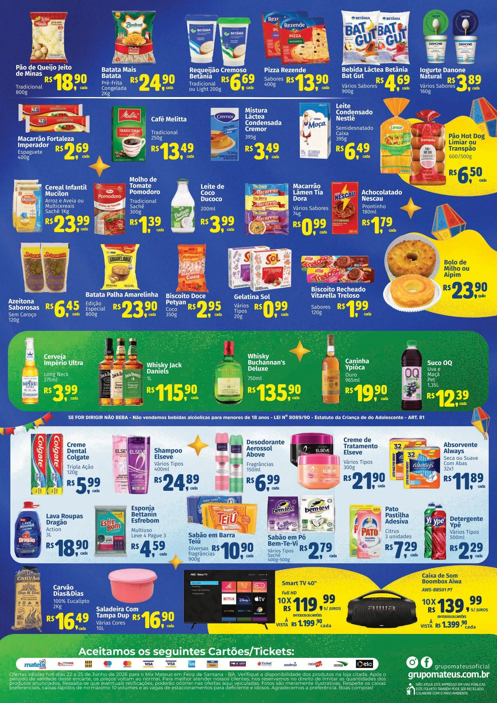 Encarte de Mateus Ofertas 22 de junho até 25 de junho 2026 - Pagina 2