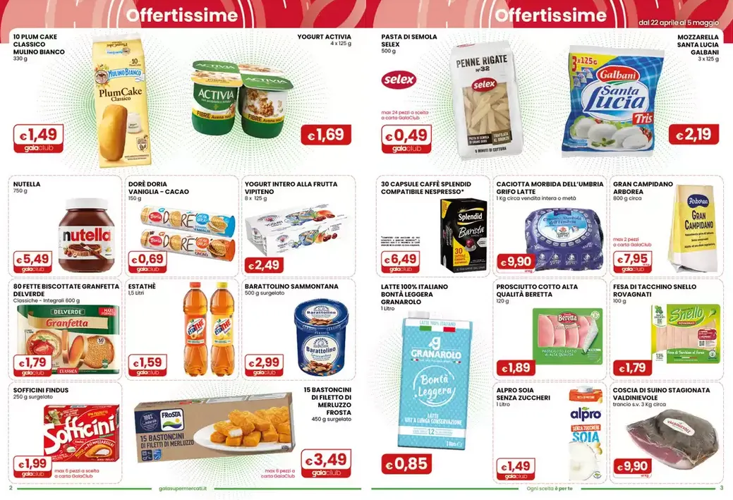 Volantini Gala Supermercati da 22 aprile a 5 maggio di 2026 - Pagina del volantino 2