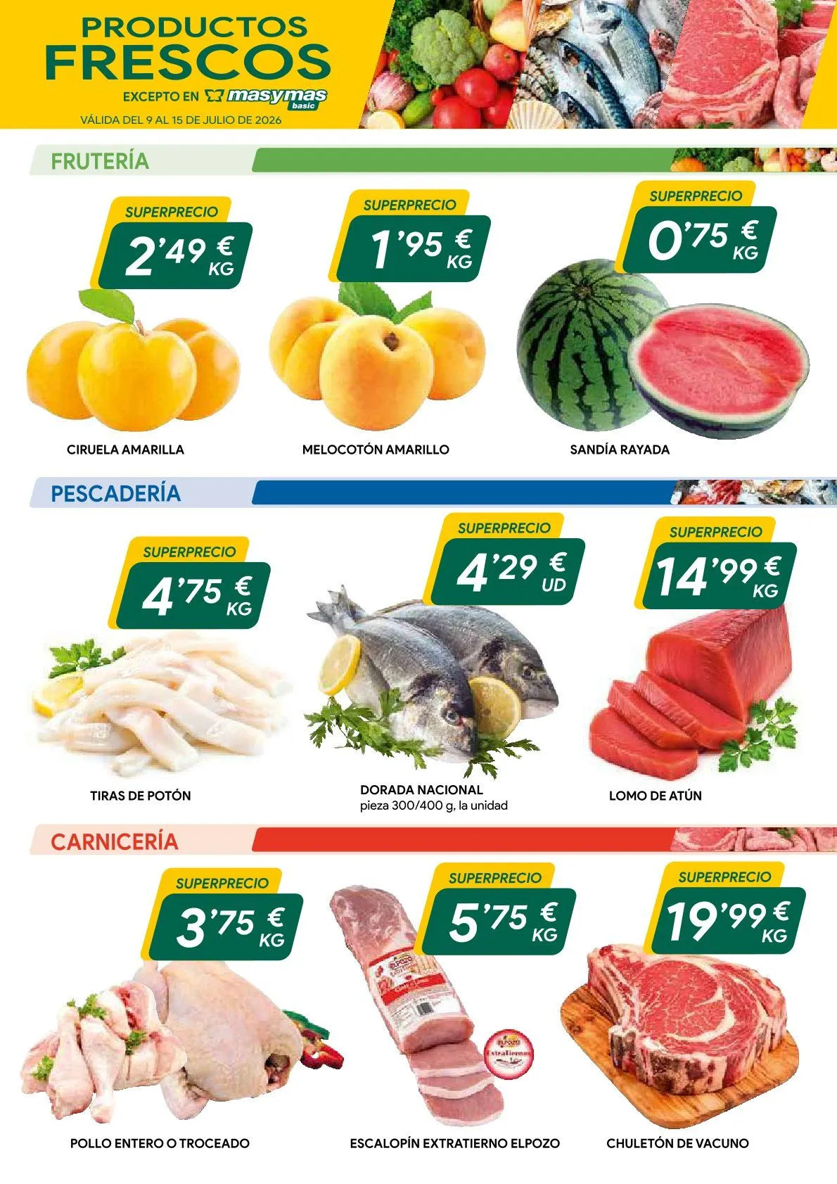 Catálogo de Supermercado Masymas Ofertas 9 de julio al 22 de julio 2026 - Página 2