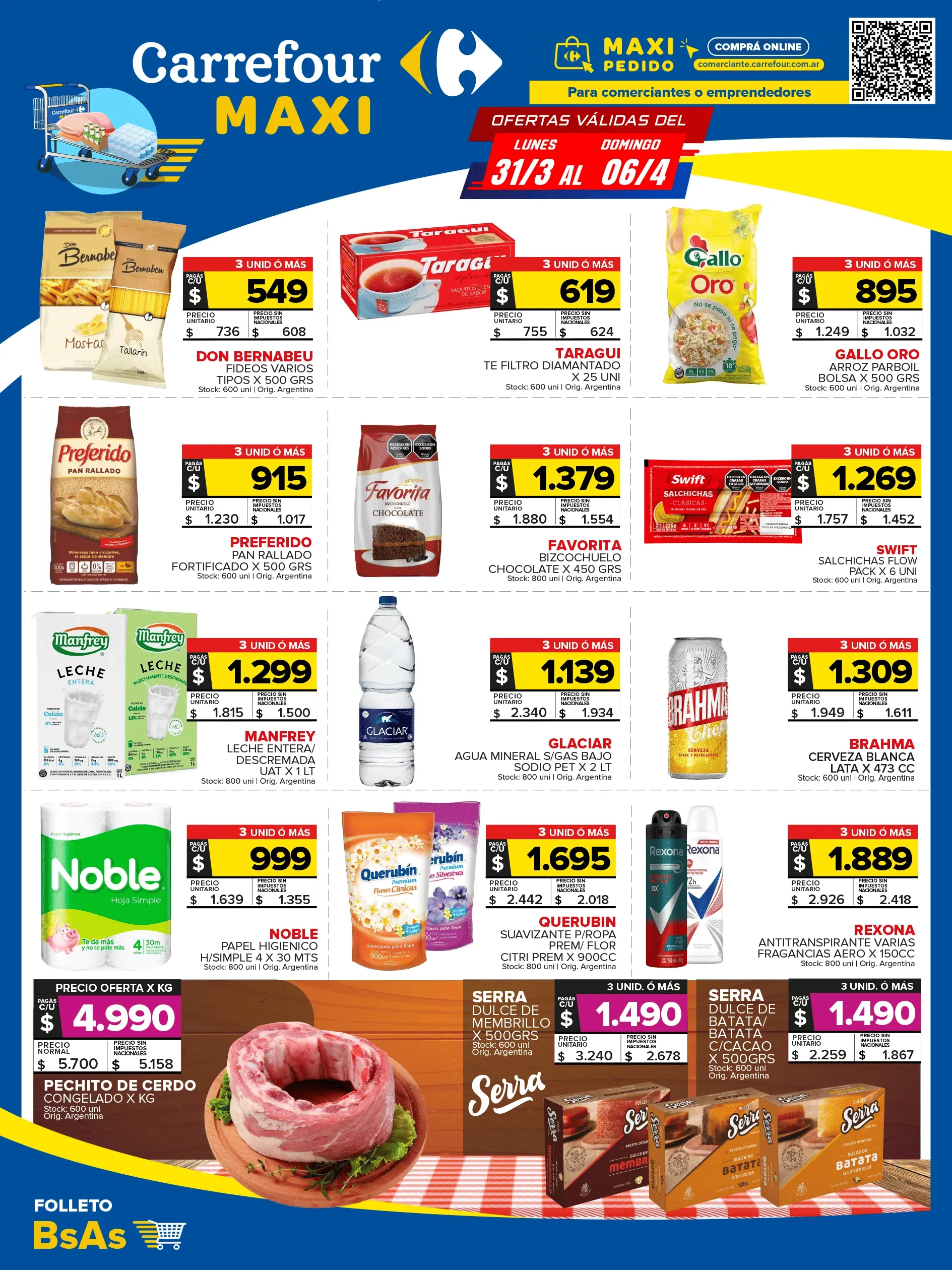 Ofertas de Carrefour Maxi 31 de Marzo 31 de marzo al 6 de abril 2025 - Página 1 del catálogo