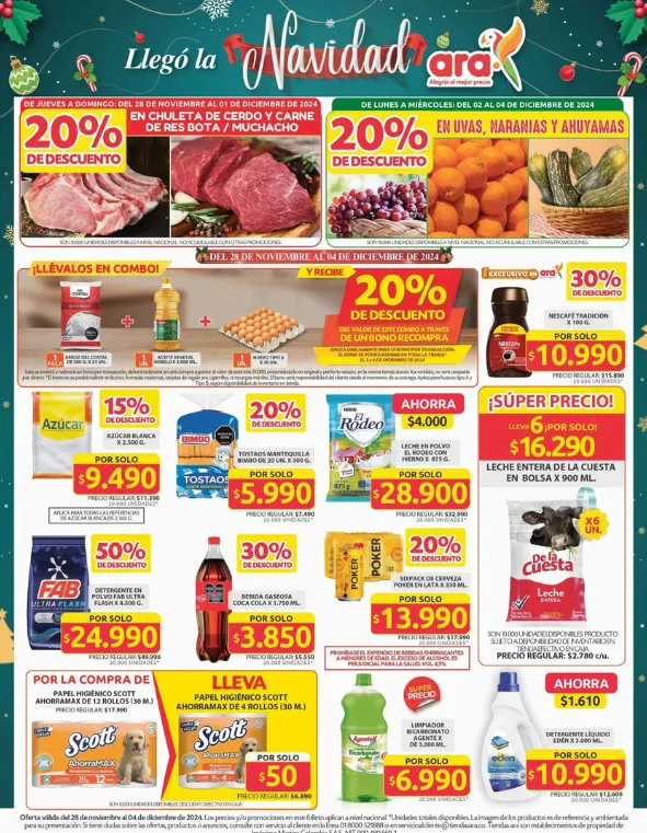 Catalogo de Ara Ofertas en Folletos 28 de noviembre al 4 de diciembre 2024 - Pag 1