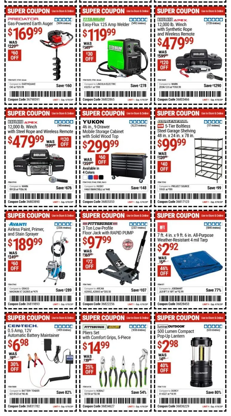Weekly ad Harbor Freight weekly ads from April 13 to April 19 2026 - Page 2