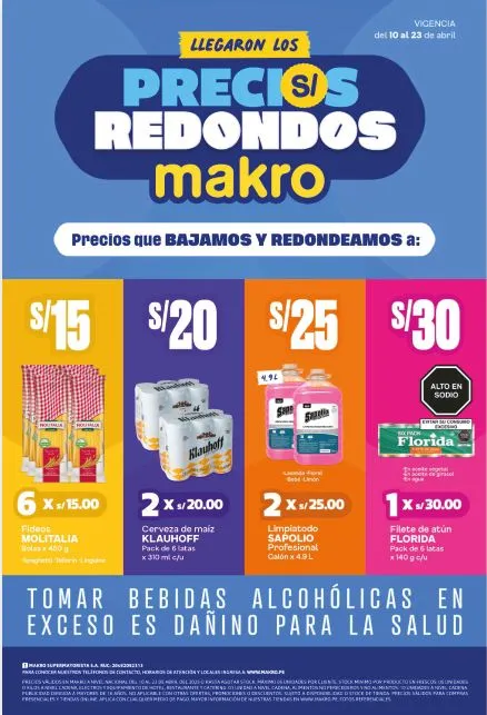 Catalogo de Makro Grandes descuentos 10 de abril al 23 de abril 2025 - Pag 1