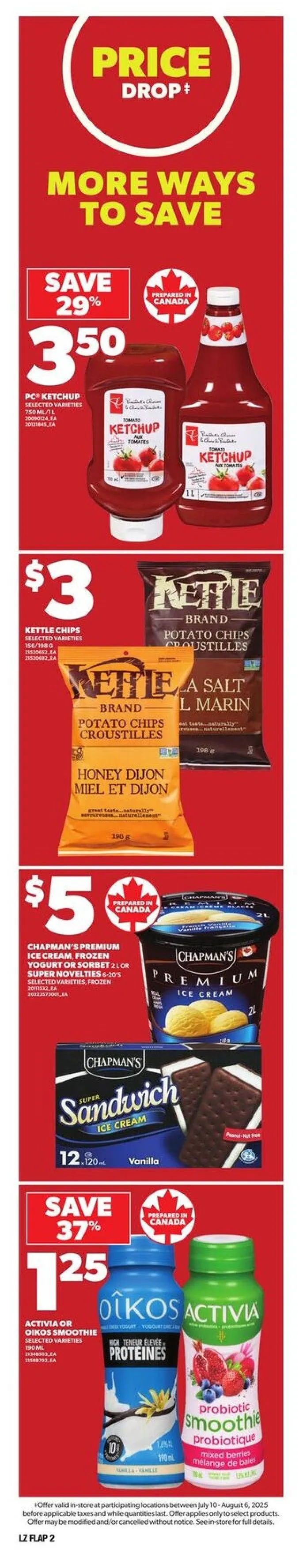 Zehrs flyers from July 10 to August 6 2025 - flyer page 2