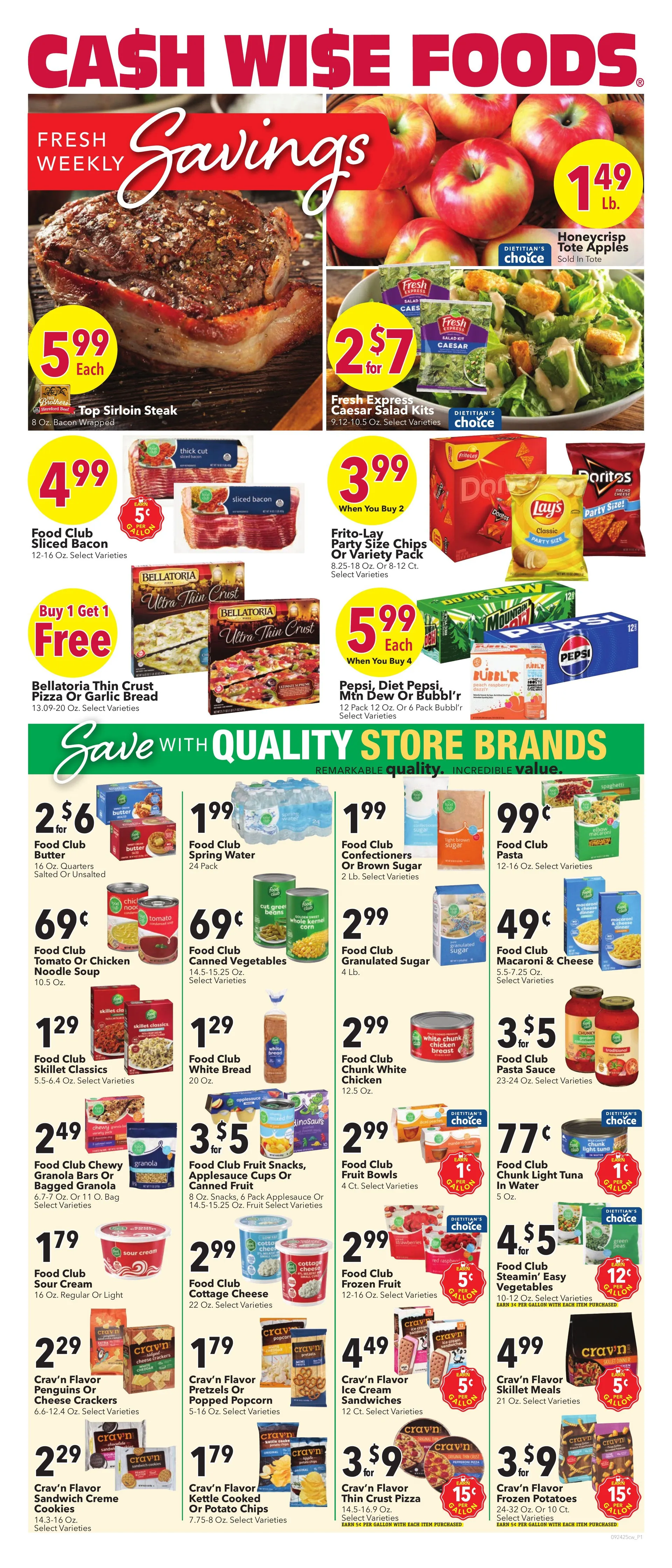 Weekly ad Cash Wise Sales from September 24 to September 30 2025 - Page 1