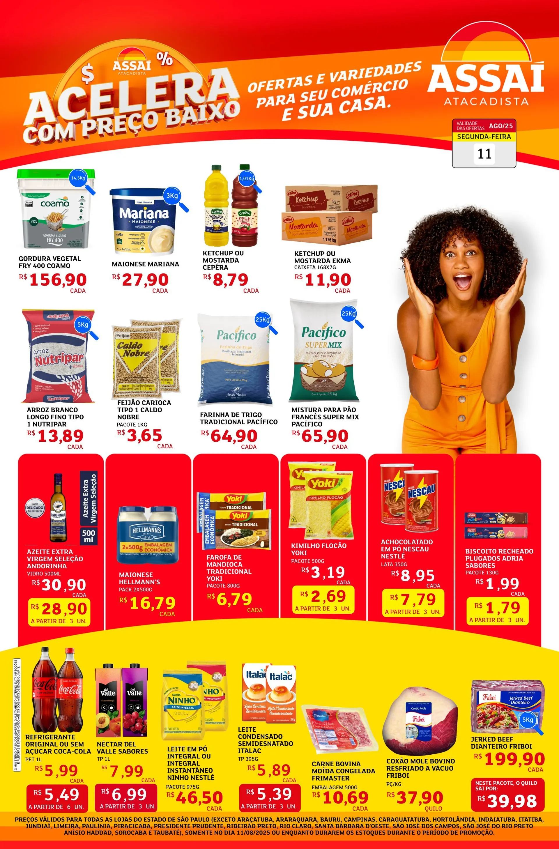 Encarte de Folhetos Assaí Atacadista 11 de agosto até 15 de agosto 2025 - Pagina 1