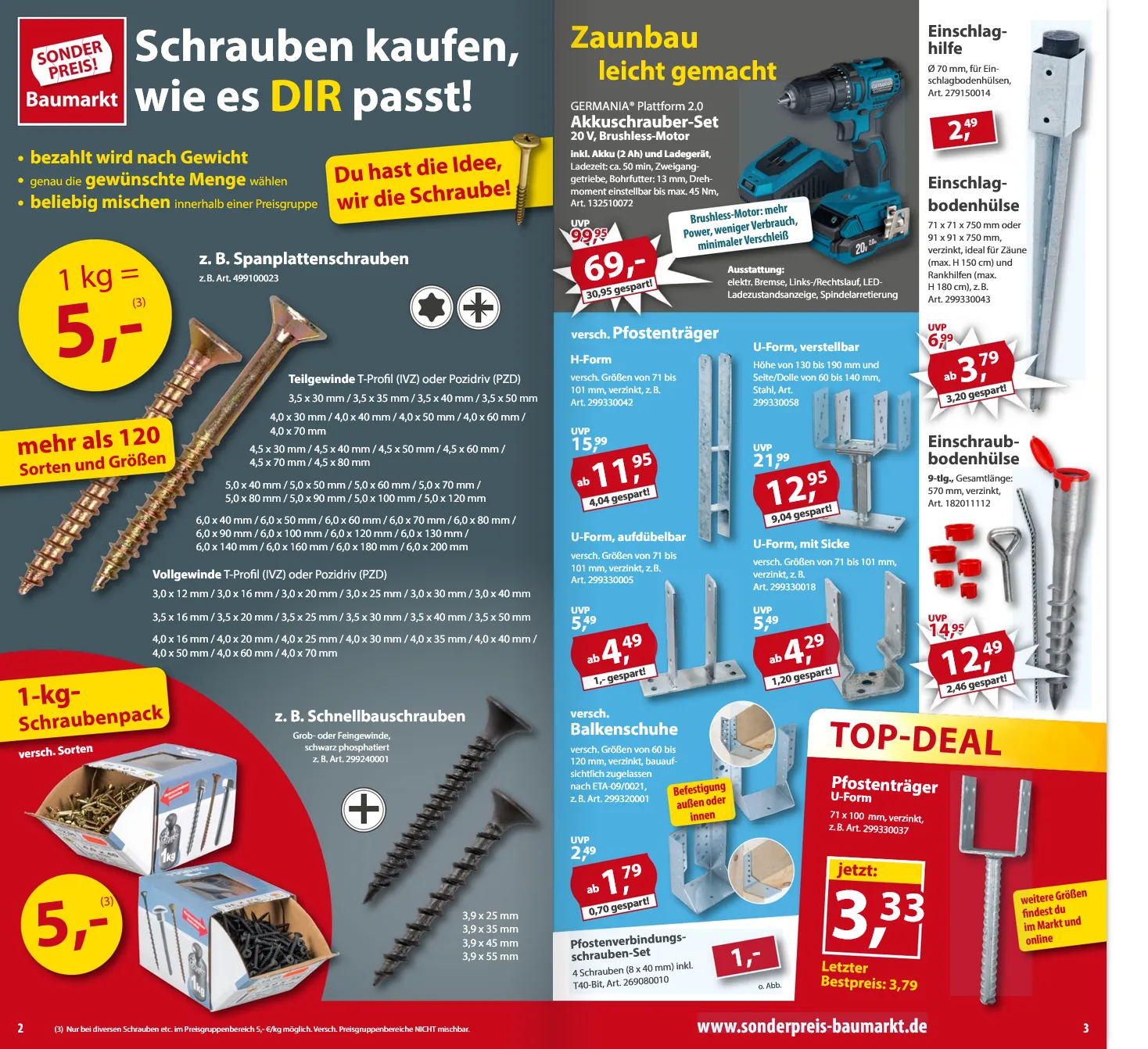 Sonderpreis-Baumarkt Angebote von 5. März bis 11. März 2026 - Prospekt seite 2