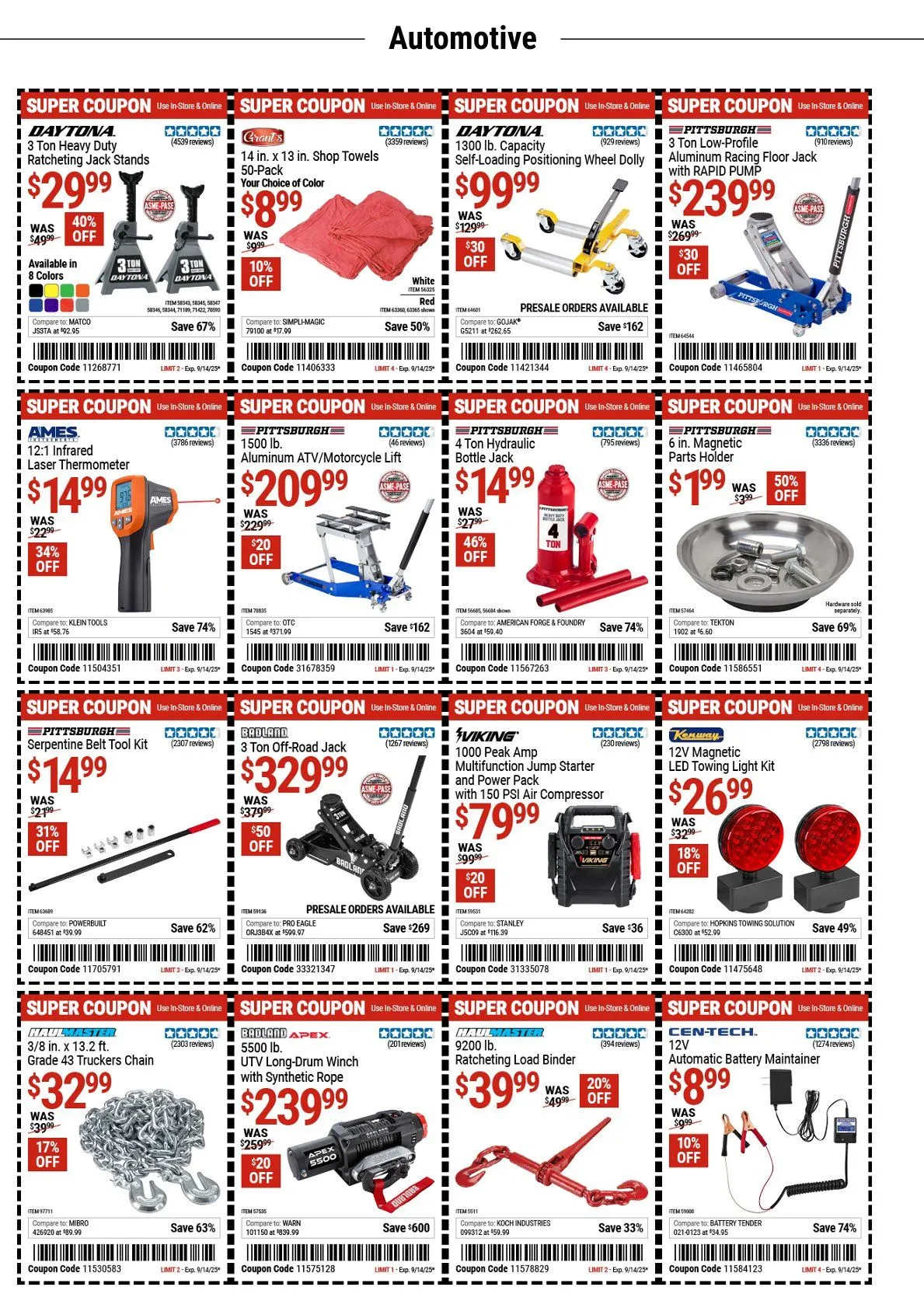 Weekly ad Harbor Freight coupons from September 2 to September 14 2025 - Page 2