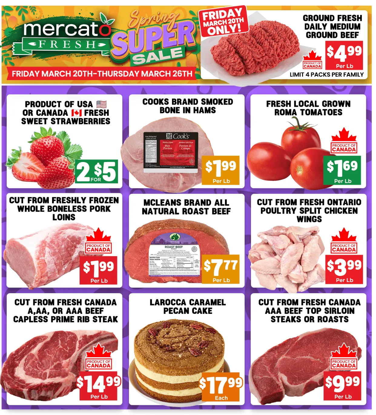 Mercato Fresh flyers from March 20 to March 26 2026 - flyer page 1