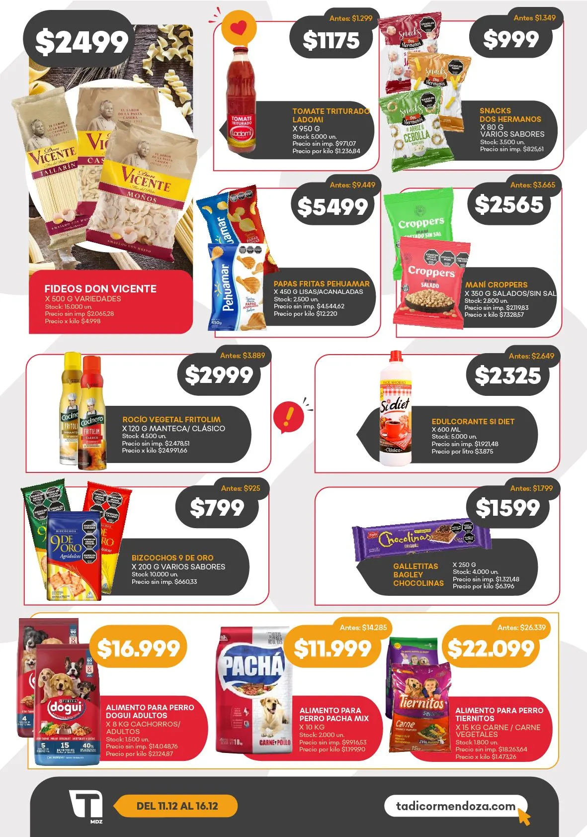 Ofertas de Supermercados Tadicor Ofertas 11 de diciembre al 16 de diciembre 2025 - Página 1 del catálogo