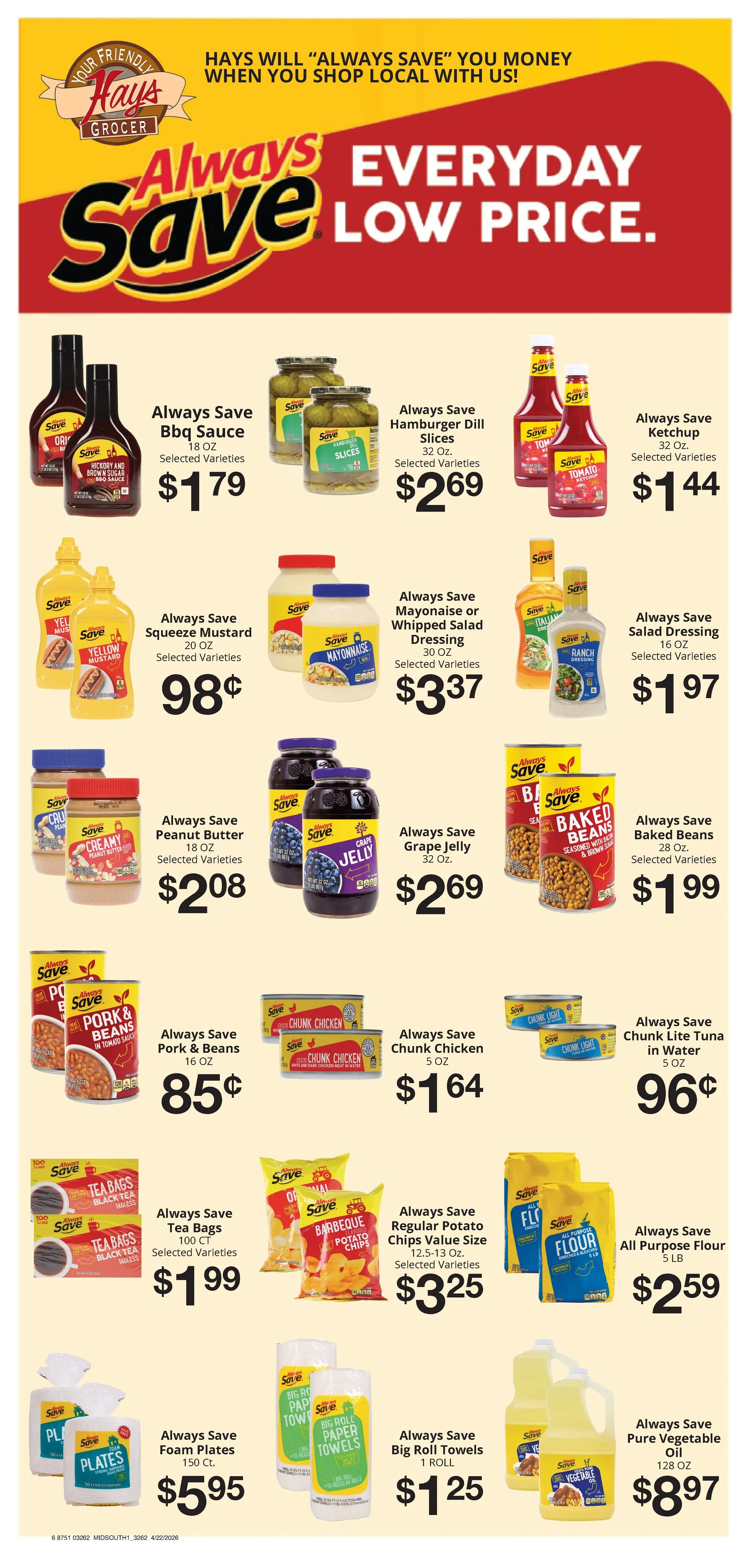 Weekly ad Hays Supermarket Sales from April 22 to April 28 2026 - Page 2