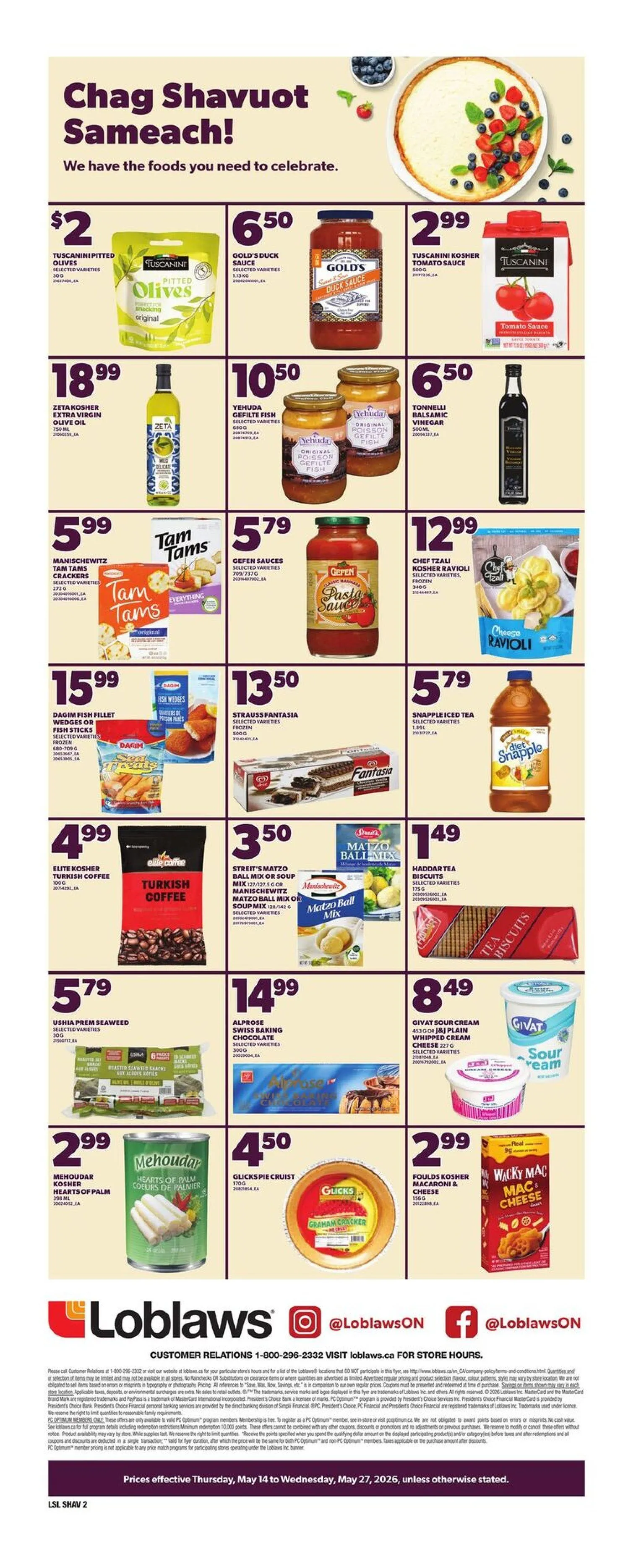 Loblaws Sales from May 14 to May 27 2026 - flyer page 2