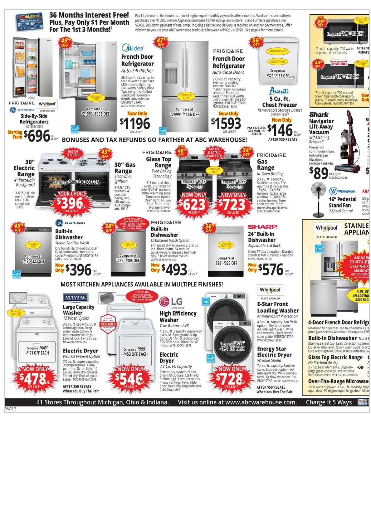 Weekly ad ABC Warehouse weekly ads from April 19 to April 25 2026 - Page 2