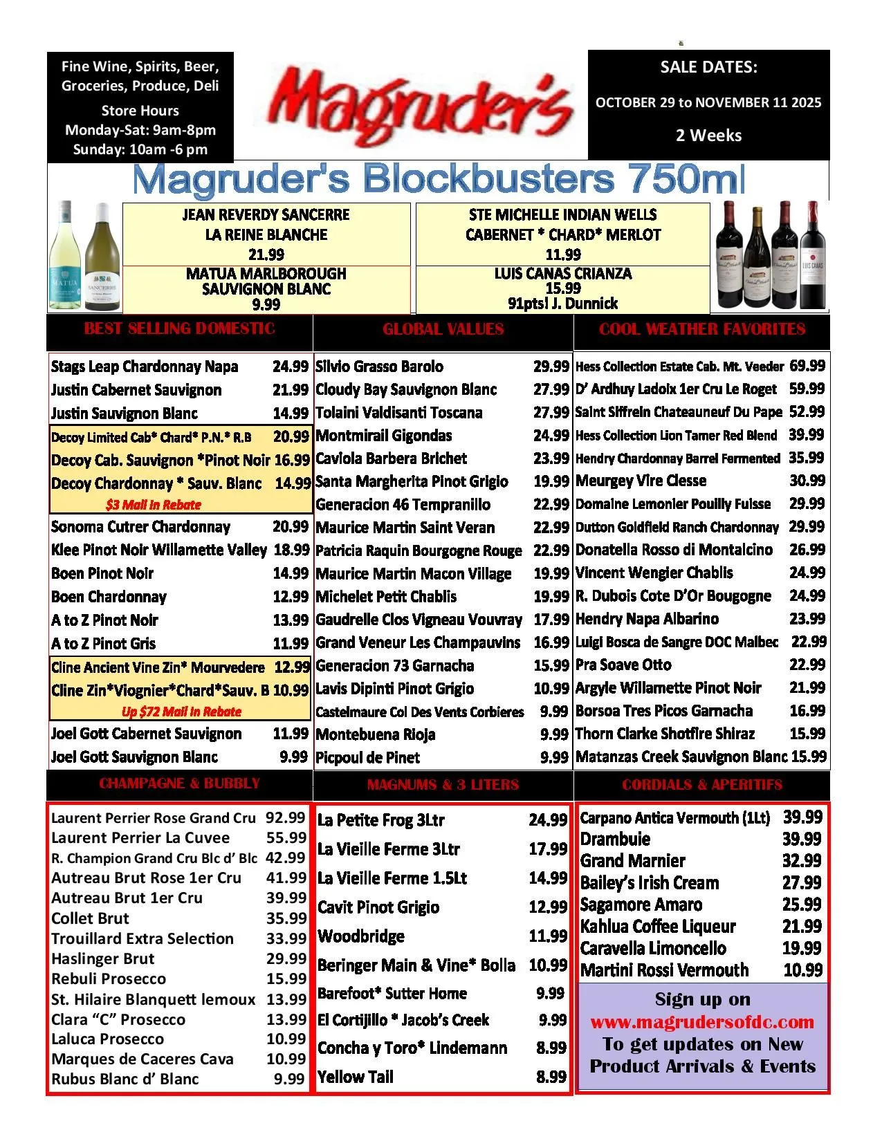 Weekly ad Magruder's weekly ads from October 29 to November 11 2025 - Page 1