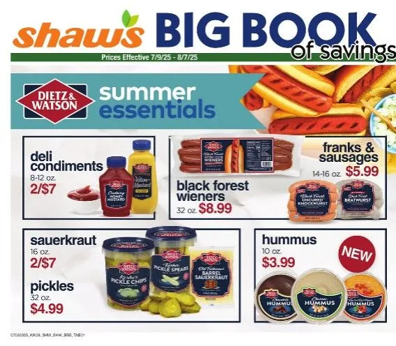 Weekly ad Shaw's Sales from July 9 to August 7 2025 - Page 1