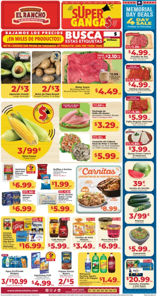 Weekly ad El Rancho Deals from May 21 to May 27 2025 - Page 1