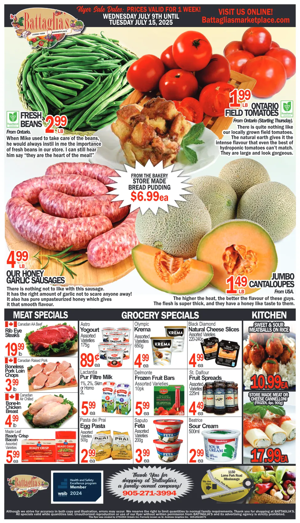 Battaglia's Marketplace flyers from July 9 to July 15 2025 - flyer page