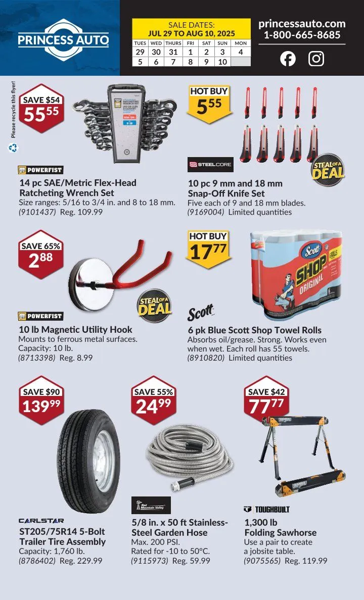 Flyer from July 29 to August 10 2025 - flyer page 2