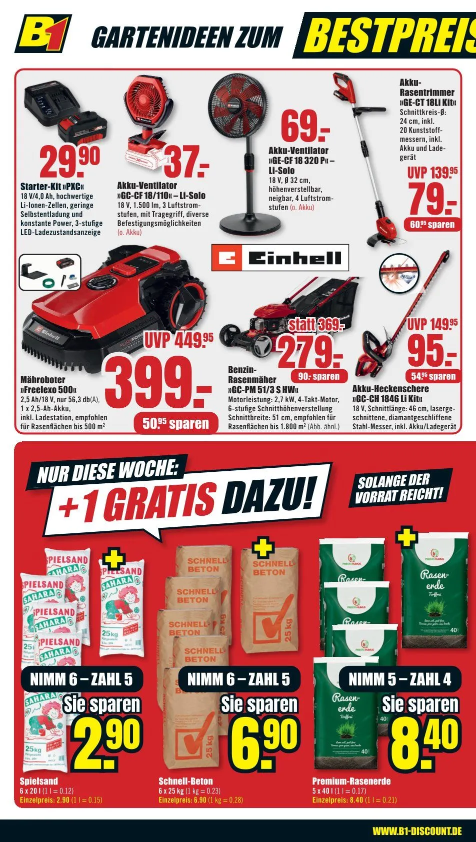B1 Discount Baumarkt Prospekte von 5. Juli bis 11. Juli 2025 - Prospekt seite 2