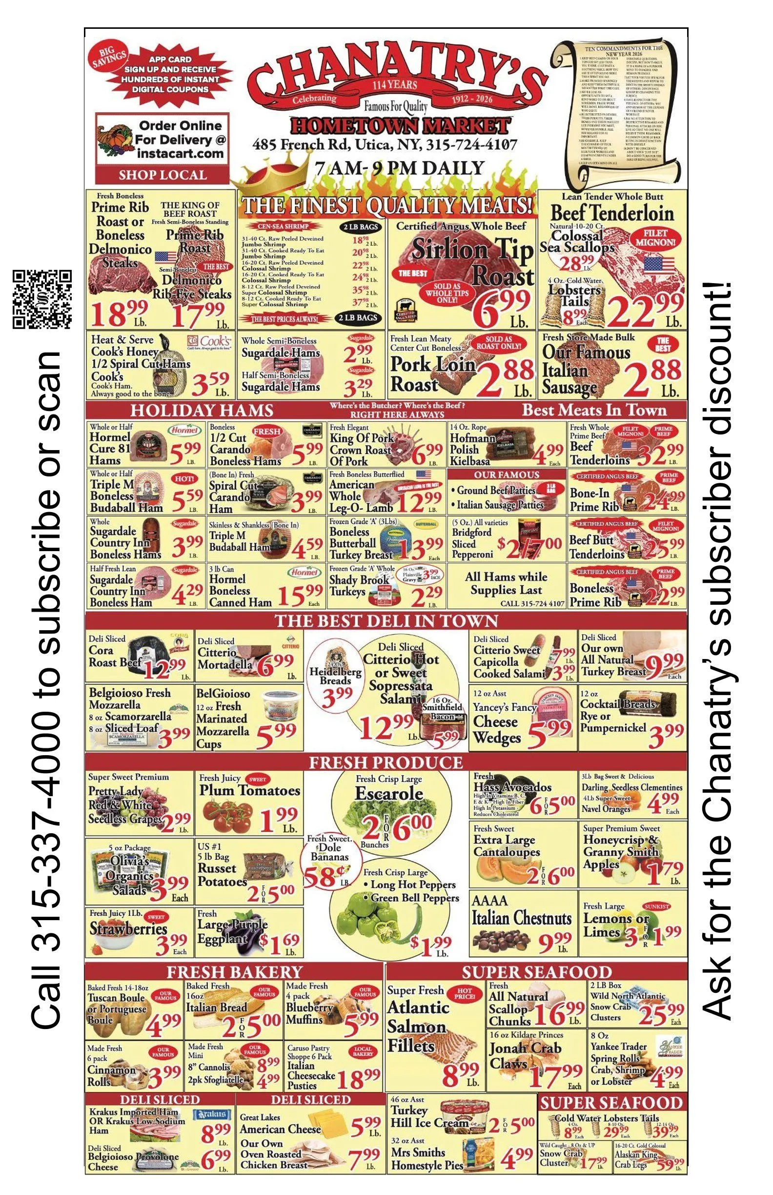 Weekly ad Chanatry's Hometown Marke Sales from December 29 to January 3 2026 - Page 2