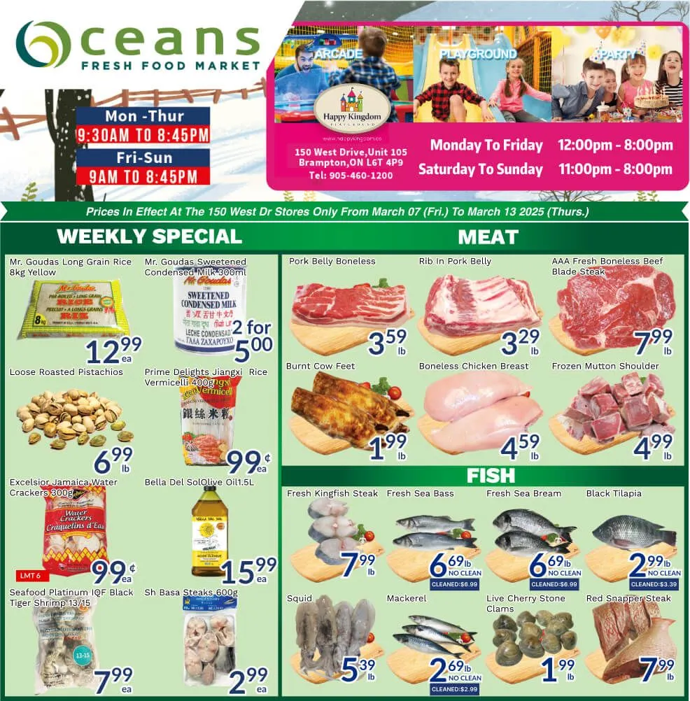 Oceans Deals from March 12 to March 14 2025 - flyer page 