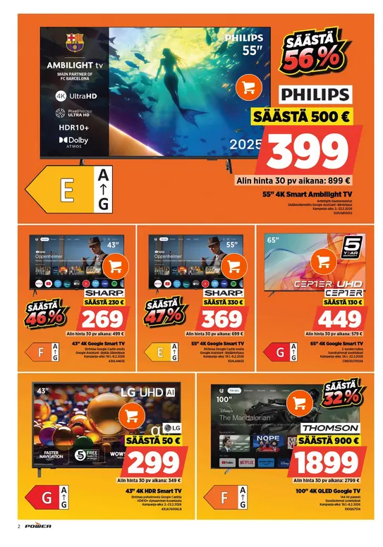  Power voimassa alkaen 5. helmikuuta - 11. helmikuuta 2026 - Tarjouslehti sivu 2