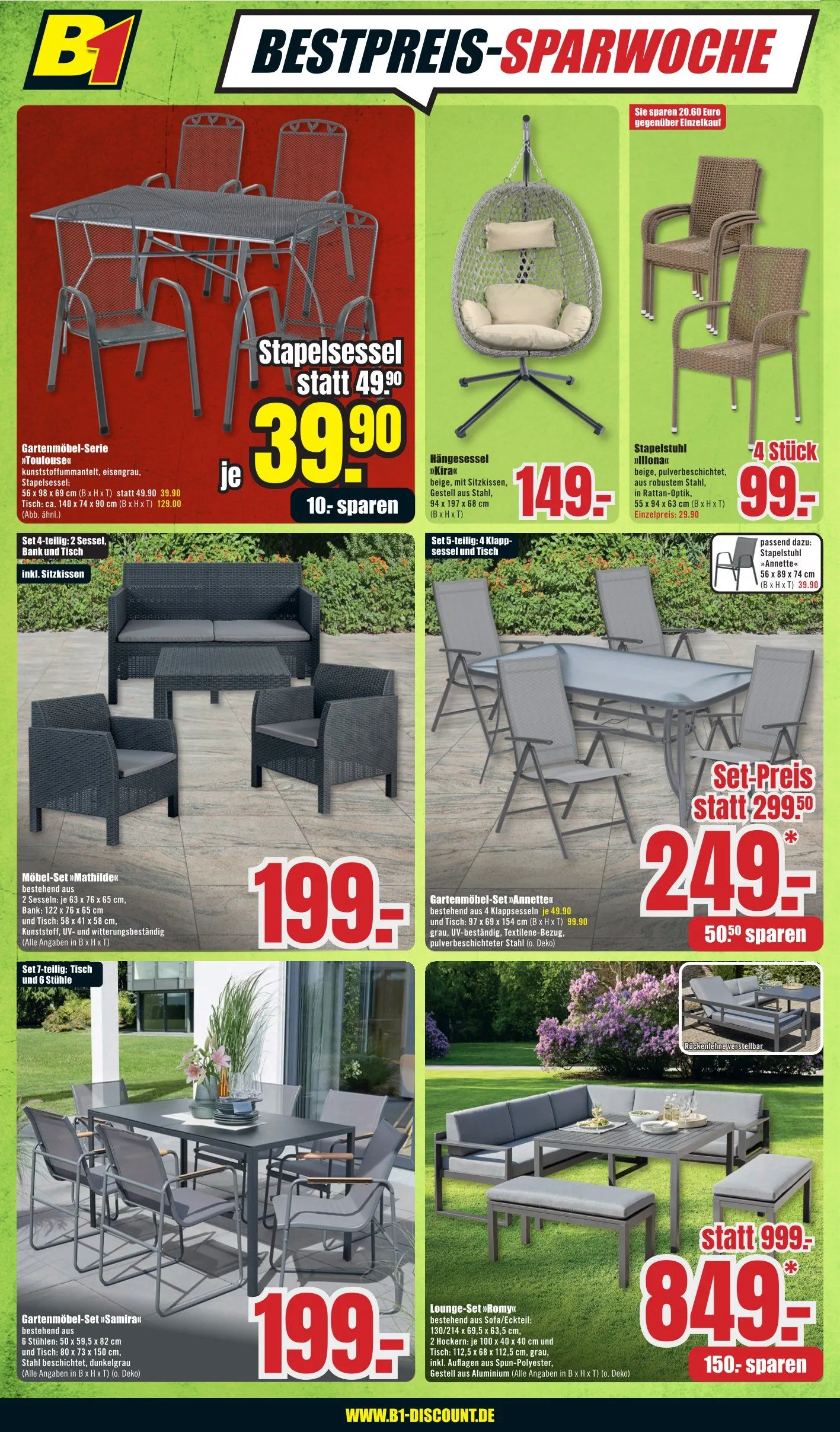 B1 Discount Baumarkt Prospekte von 26. April bis 5. Mai 2025 - Prospekt seite 2