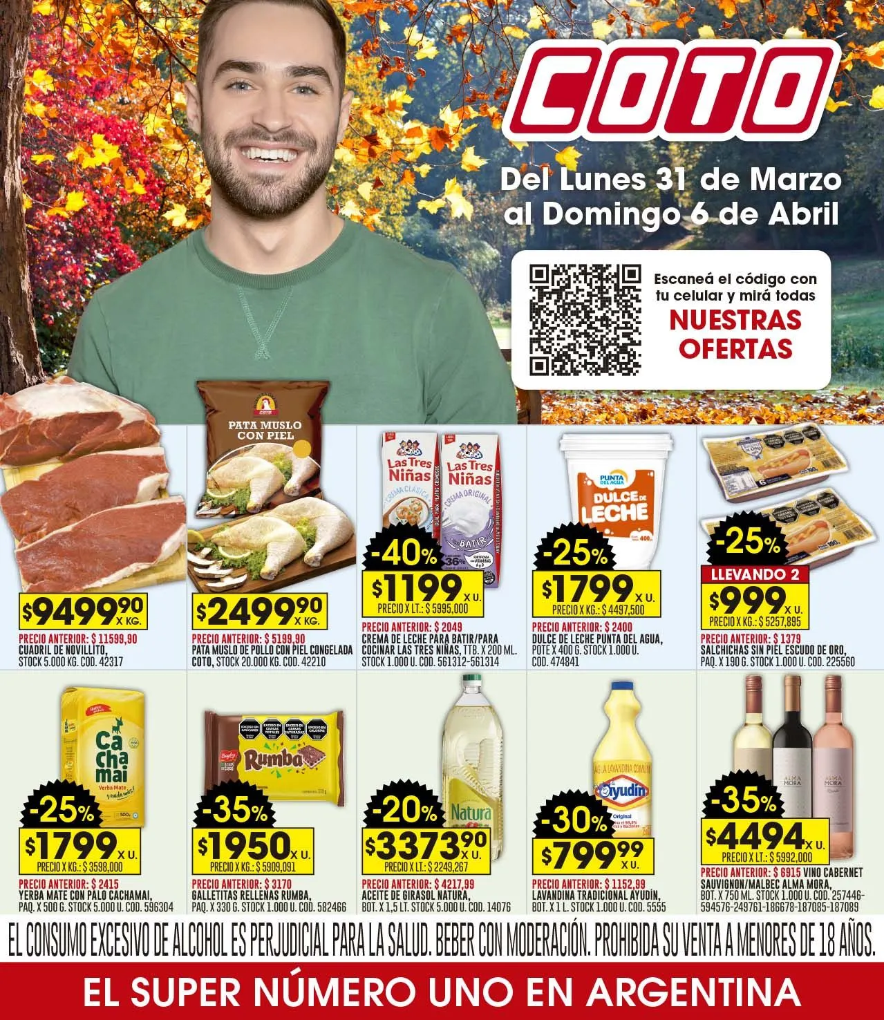 Ofertas de Coto Ofertas semanales 31 de marzo al 6 de abril 2025 - Página 1 del catálogo