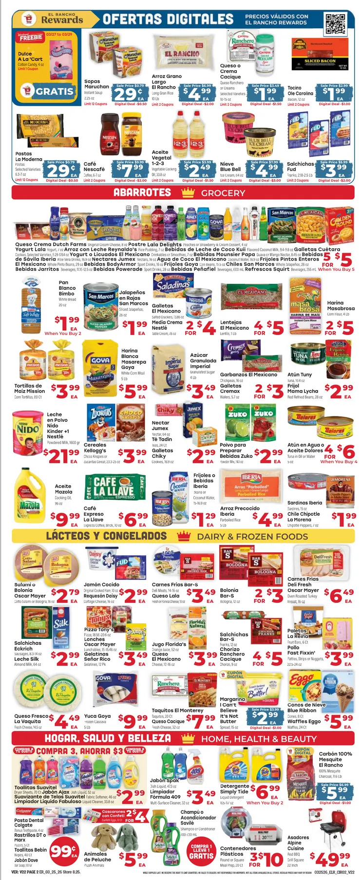 Weekly promotion El Rancho Sales spanning from March 25 to March 31 2026 - Page 2 for Catalogue 365