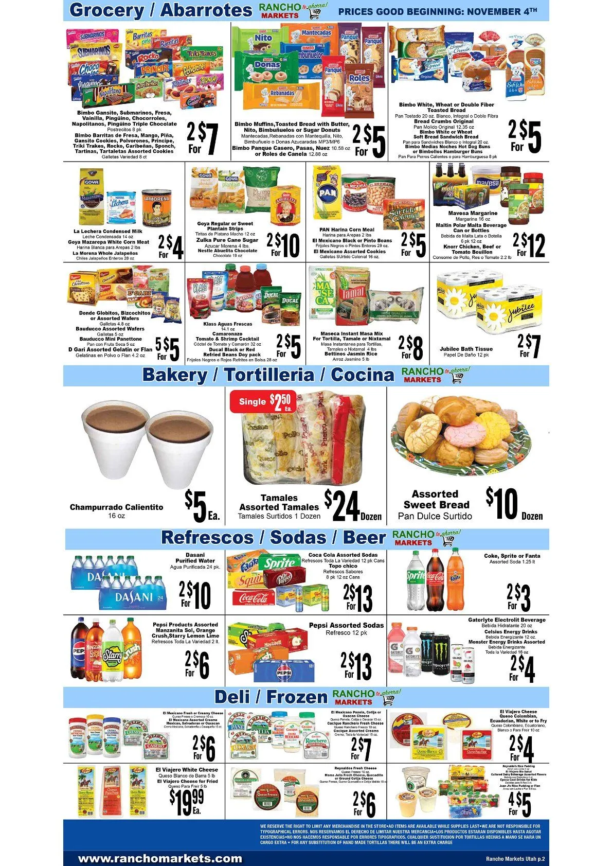 Weekly ad Rancho Markets Sales from November 4 to November 10 2025 - Page 2