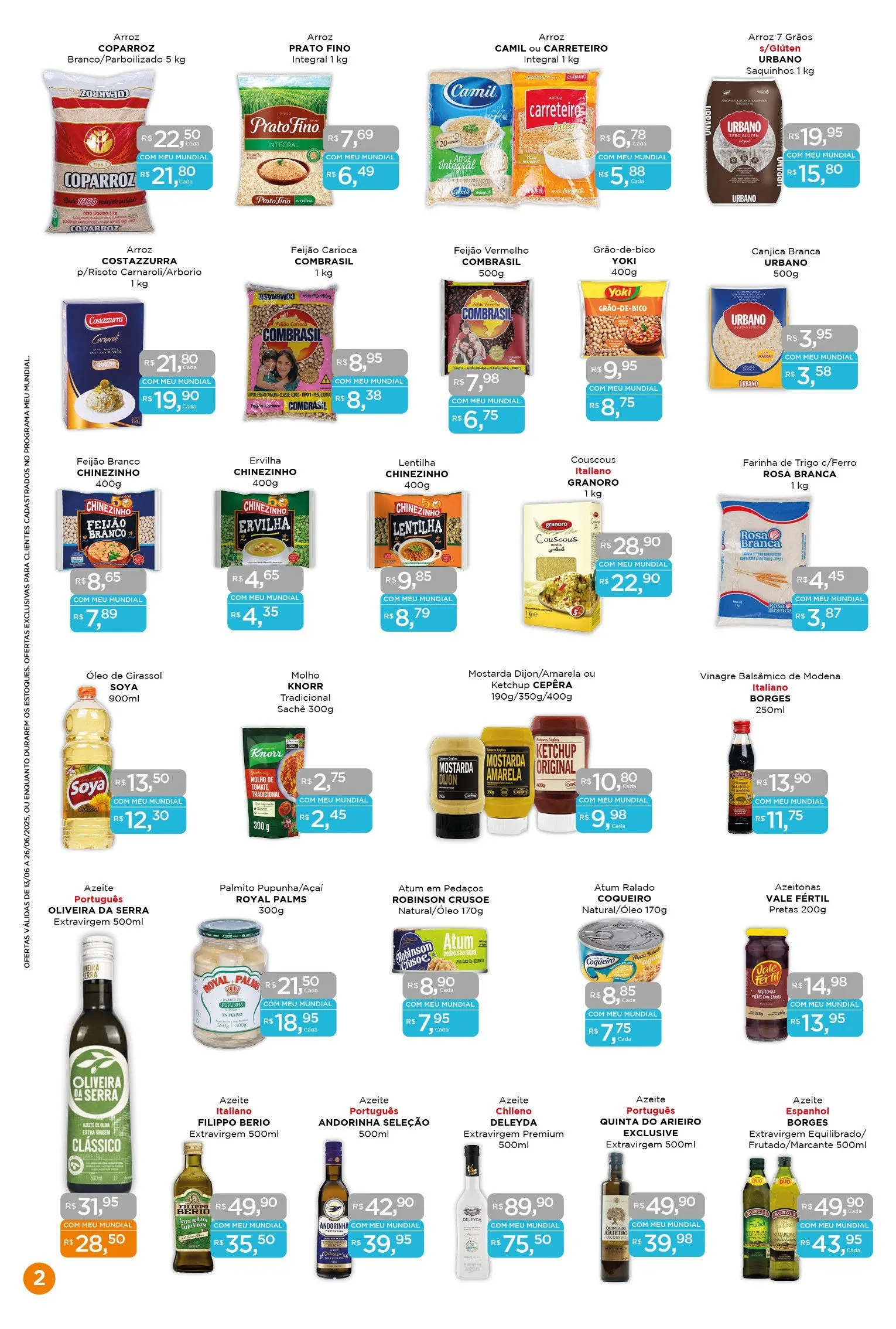 Encarte de Folhetos Supermercados Mundial 13 de junho até 26 de junho 2025 - Pagina 2