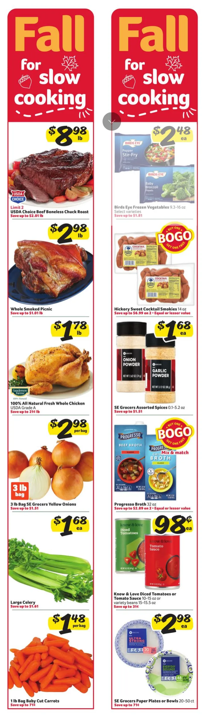 Weekly ad Harveys Supermarket Sales from October 1 to October 7 2025 - Page 1