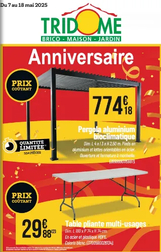 Catalogues Tridôme du 7 mai au 18 mai 2025 - Catalogue page 1