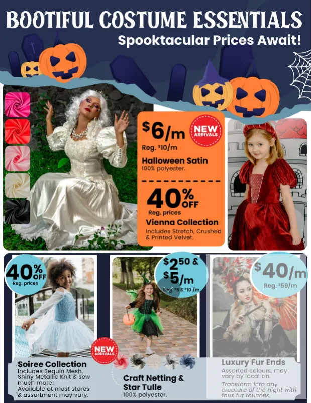Fabricland Sales from October 1 to October 31 2025 - flyer page 1